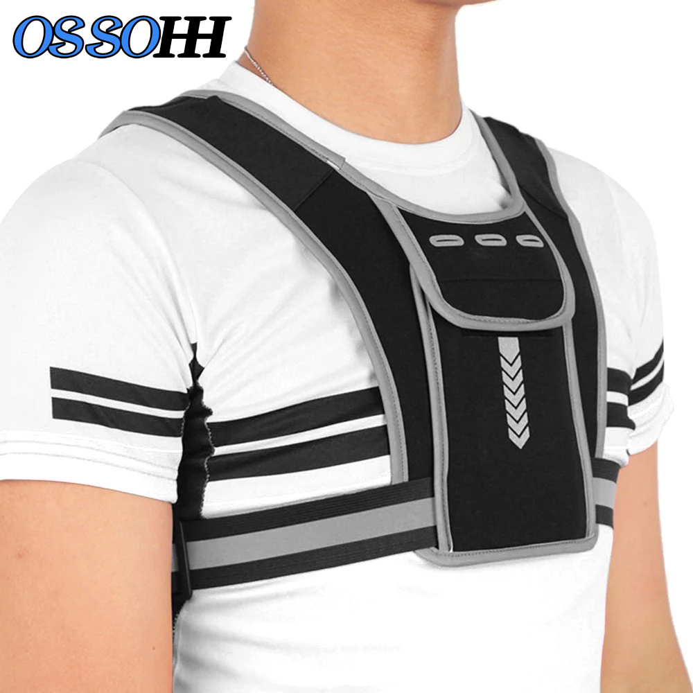 Reflective Cycling Vest - 1Pcs Reflective Running Vest, Breathable Lightweight