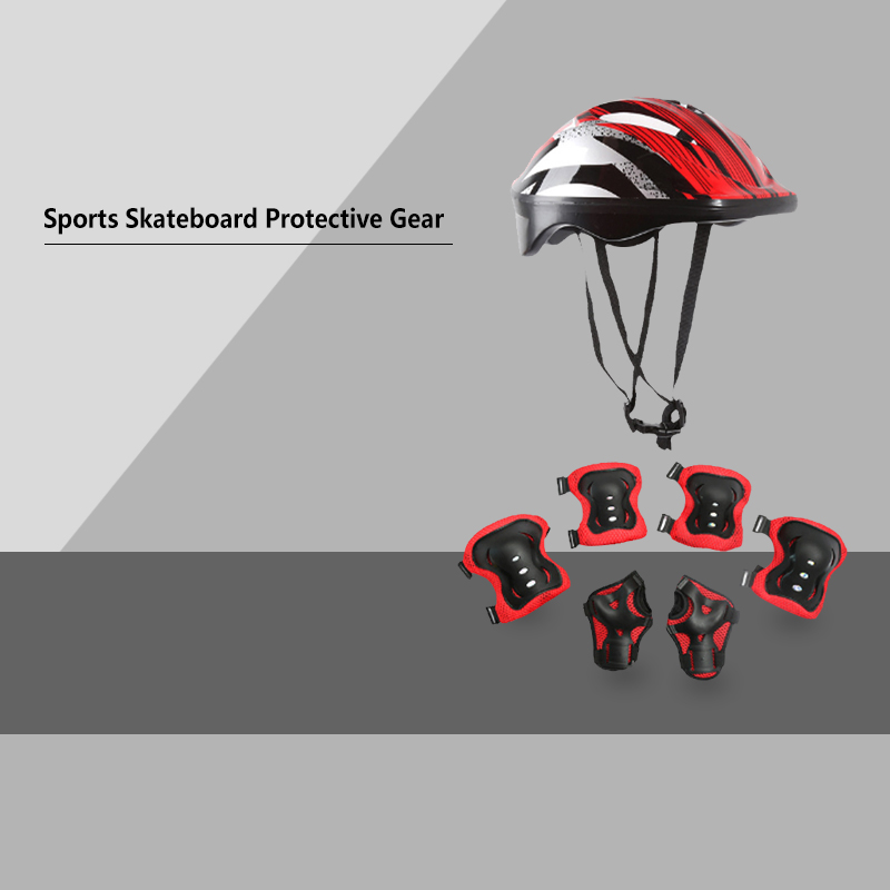 Cycling Safety Gear For Kids - 7Pcs/Set Kids Knee Pads and Elbow