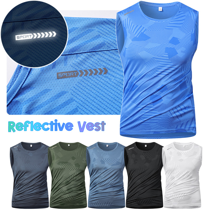Reflective Cycling Vest - Man Running Reflective Vest Summer Breathable