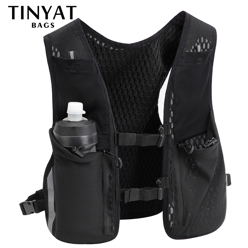 Reflective Cycling Vest - TINYAT Reflective Multi-function Vest Bag for