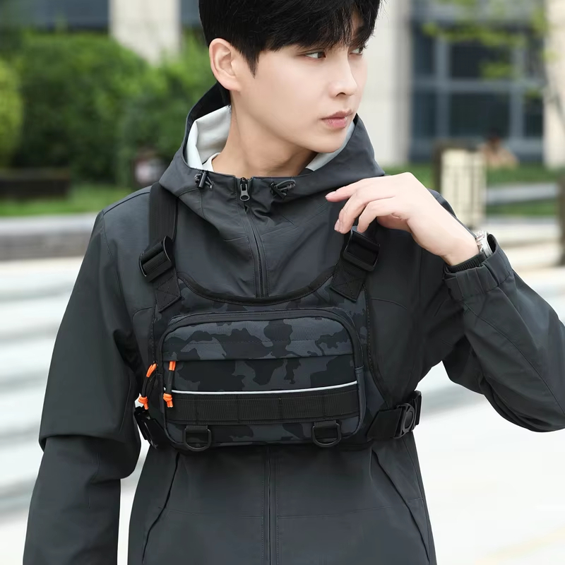 Reflective Cycling Vest - Cycling Front Chest Vest Tactical Backpack