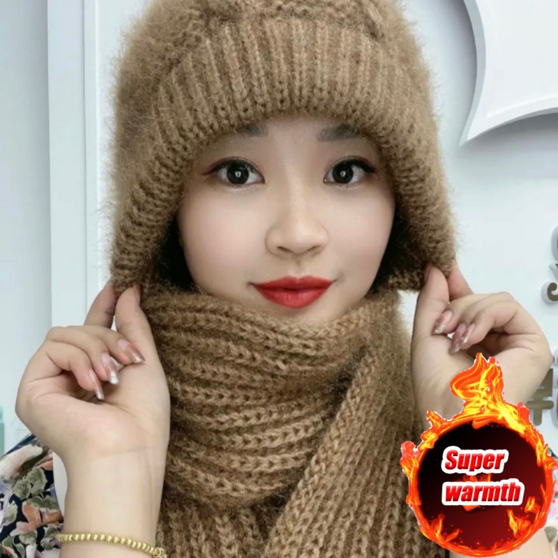 Women's Knit Hat Scarf Set Fle - огляд і ціна Cycling Gear For Cold Weather
