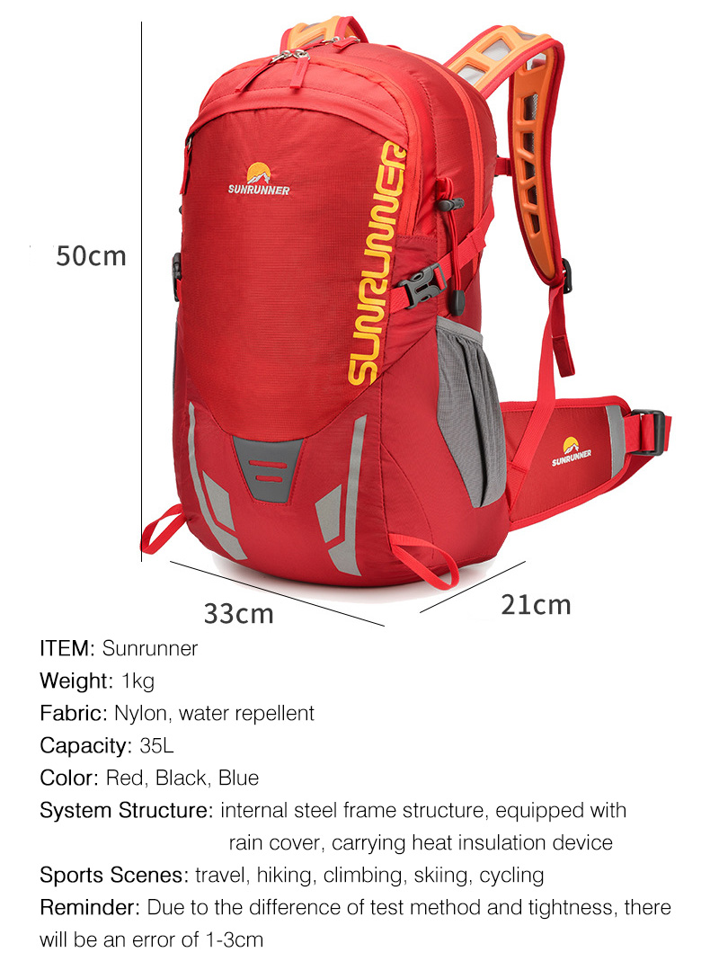 35L Hiking Backpack Bag Large  - огляд і ціна Cycling Gear Organizer