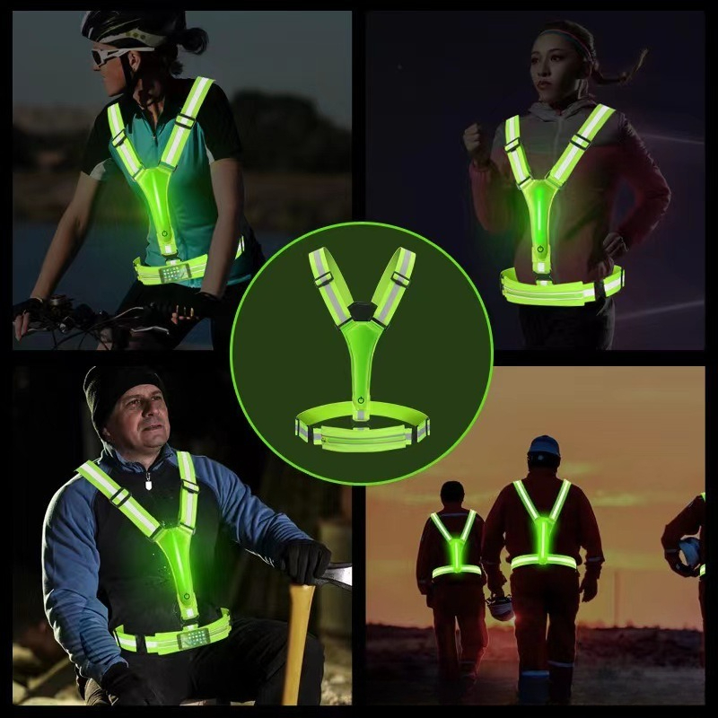 LED Glowing Reflective Vest Hi - огляд і ціна Reflective Cycling Vest