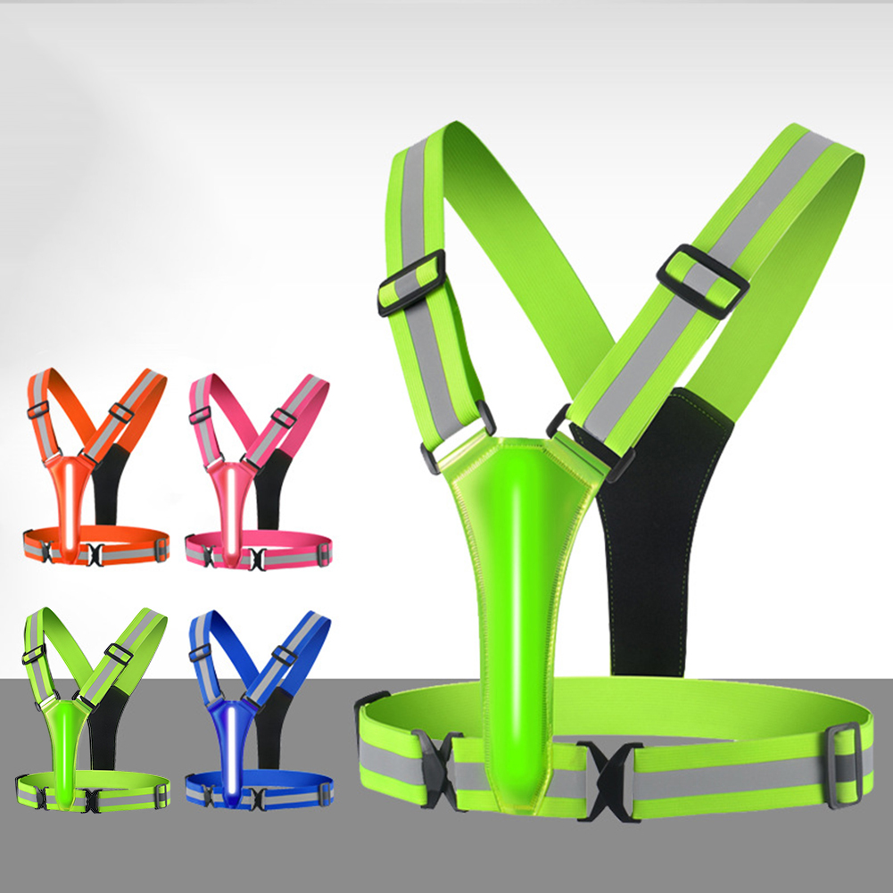 LED Running Vest USB Rechargea - огляд і ціна Reflective Cycling Vest