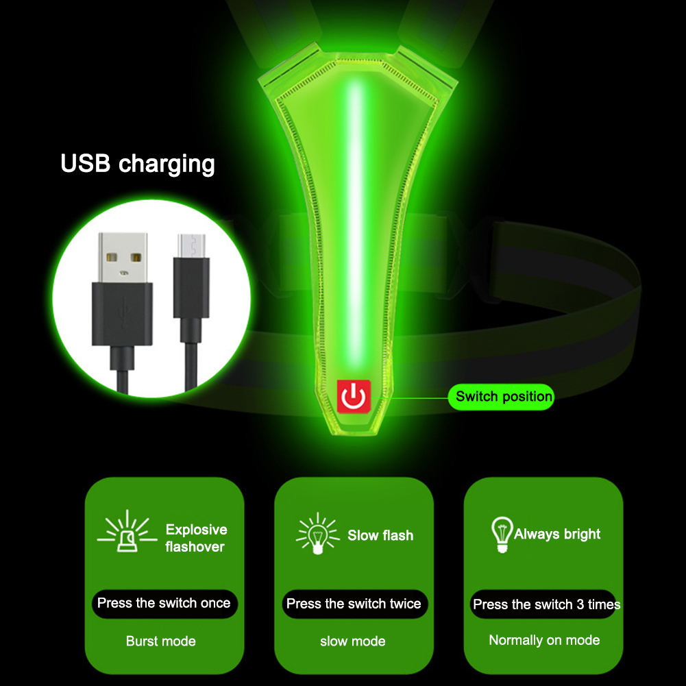 LED Running Vest USB Rechargea - огляд і ціна Reflective Cycling Vest
