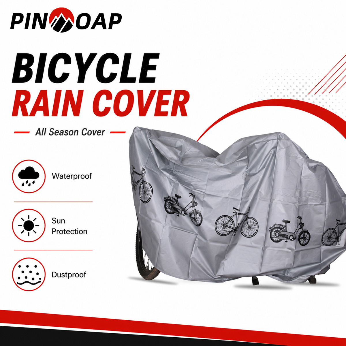 PINMOAP Universal Bicycle Rain - огляд і ціна Cycling Gear Organizer