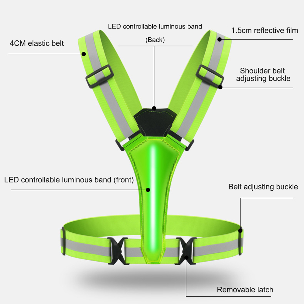 Luminous Light Strip Back Suit - огляд і ціна Reflective Cycling Vest