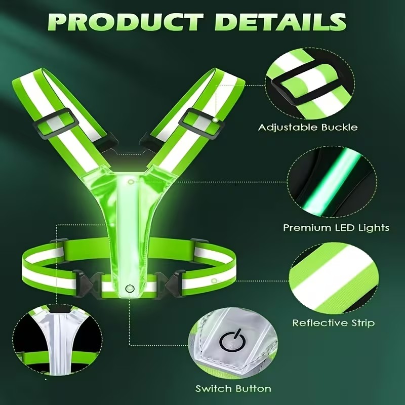 Luminous Light Strip Back Suit - огляд і ціна Reflective Cycling Vest