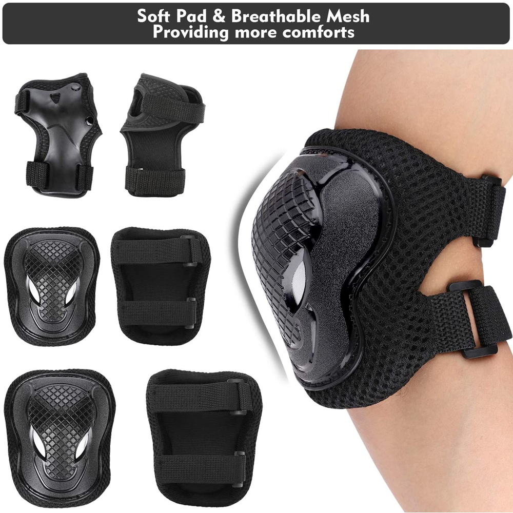 6Pcs Kids Knee Pads Elbow Pads - огляд і ціна Cycling Safety Gear For Kids