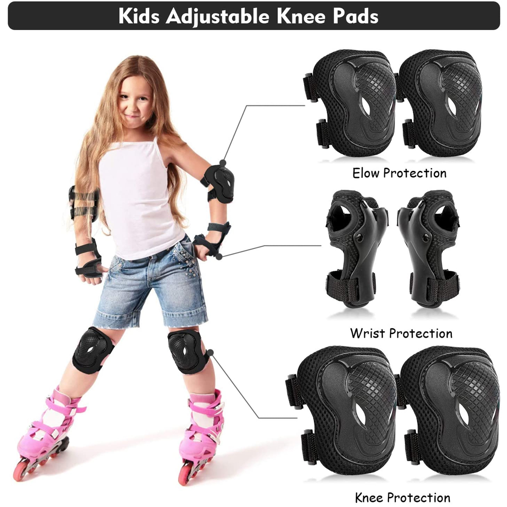 6Pcs Kids Knee Pads Elbow Pads - огляд і ціна Cycling Safety Gear For Kids