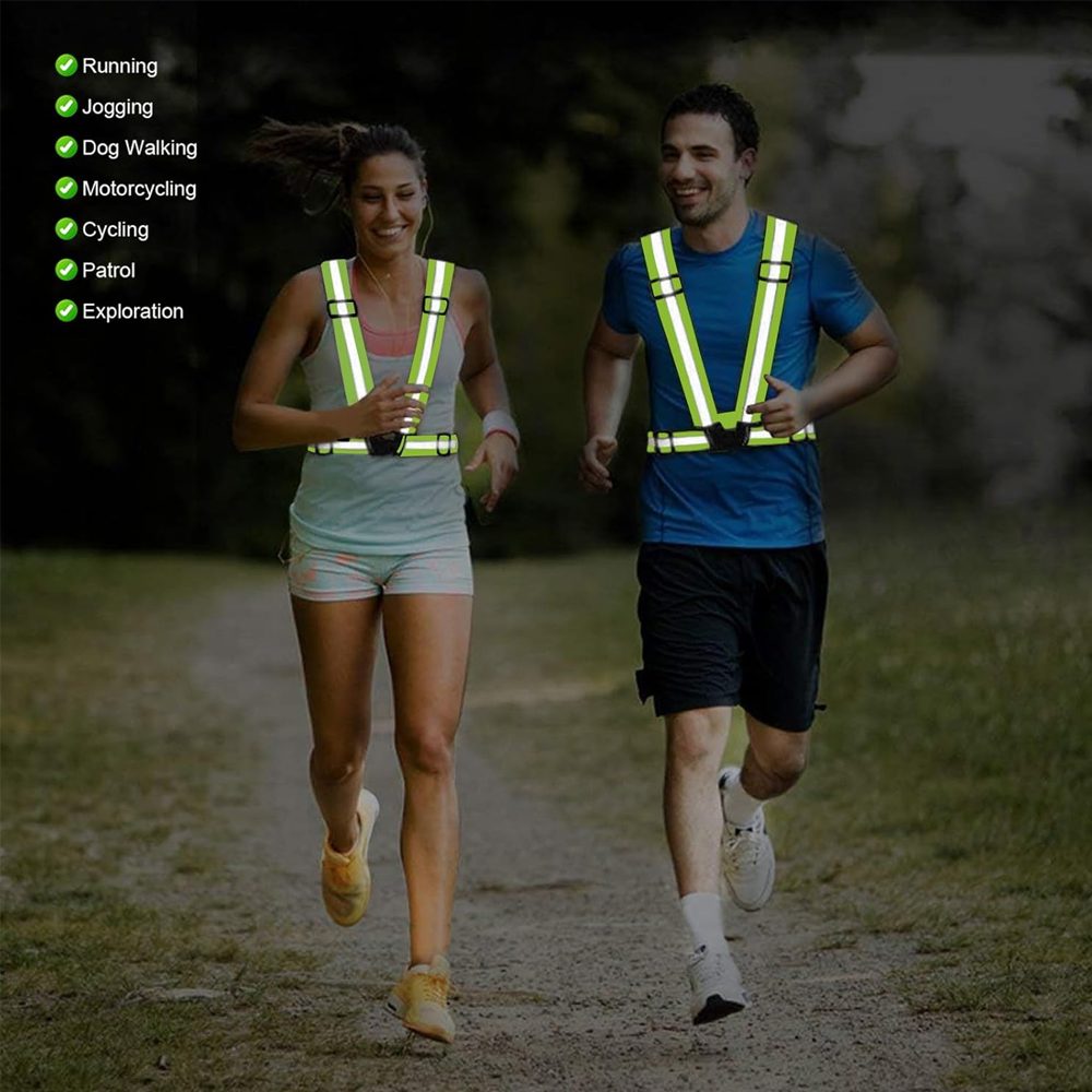 1Pcs Night Running Vest High V - огляд і ціна Reflective Cycling Vest