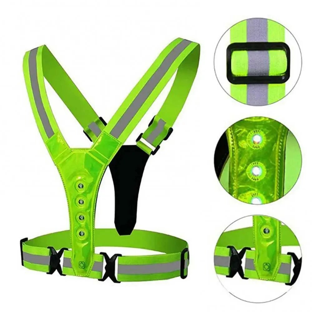 LED Running Vest Reflective Gl - огляд і ціна Reflective Cycling Vest