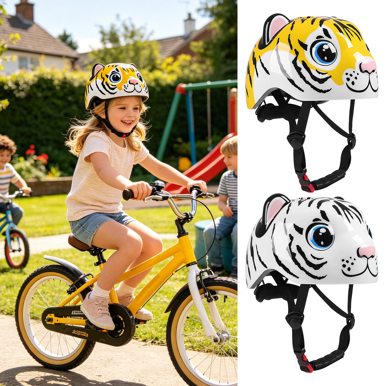 Kids Helmet Tiger Pattern Adju - огляд і ціна Cycling Safety Gear For Kids