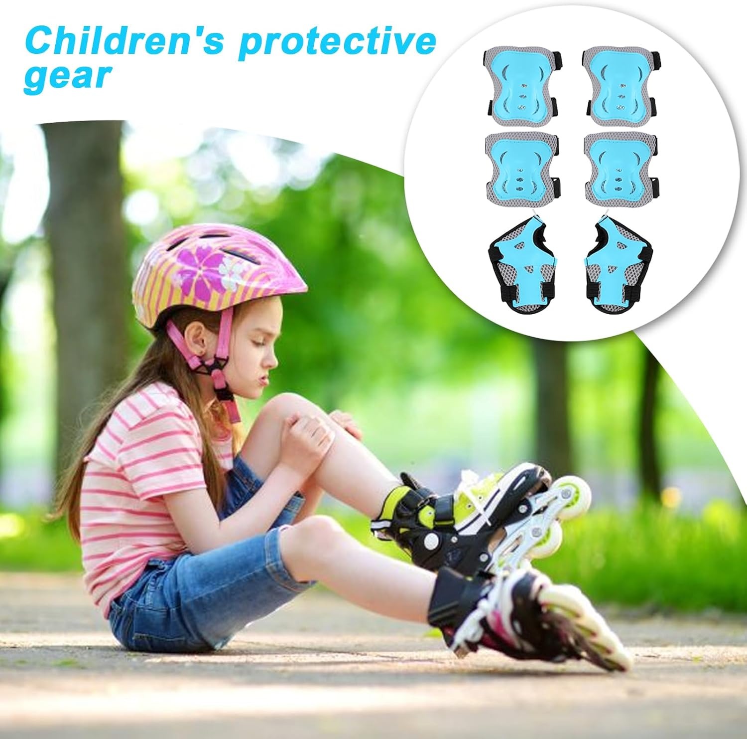 Kids Knee Pads Elbow Pads Age  - огляд і ціна Cycling Safety Gear For Kids