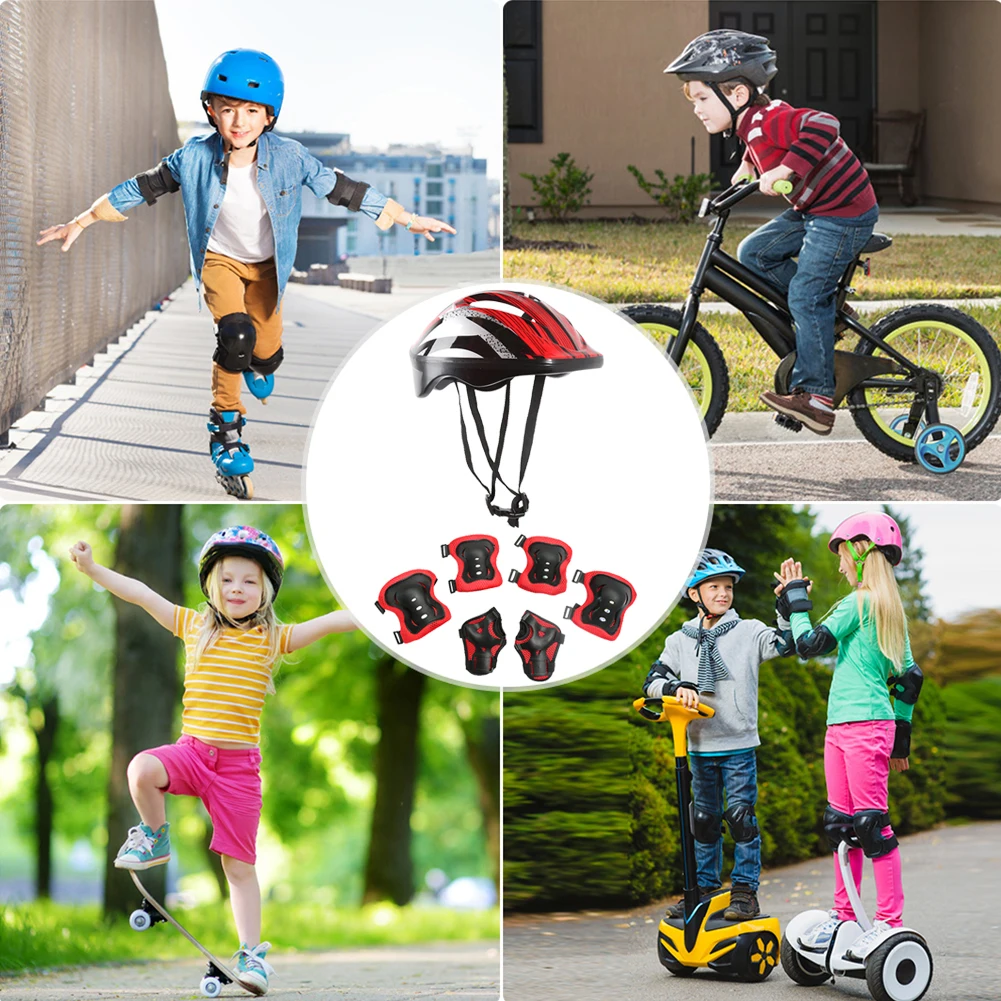 7Pcs Bicycle Sport Protective  - огляд і ціна Cycling Safety Gear For Kids